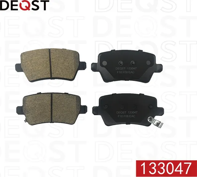 133047 DEQST Колодки тормозные Москвич 3 (22-)/JAC JS4 (20-)задние керамические. Артикул 133047