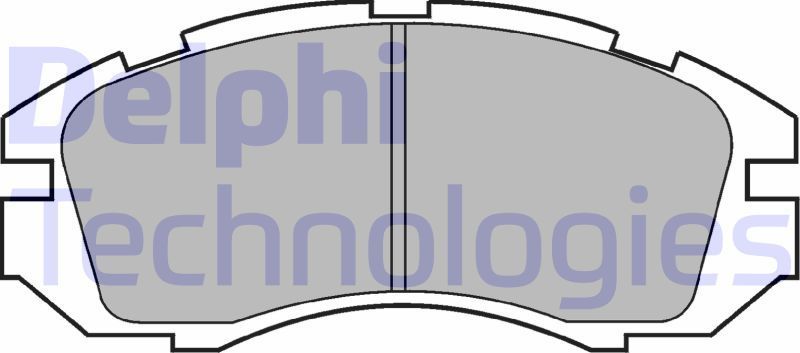 Тормозные колодки Delphi (Low-Metallic). Артикул LP813