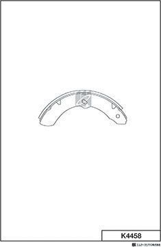 Тормозные колодки MK Kashiyama. Артикул K4458