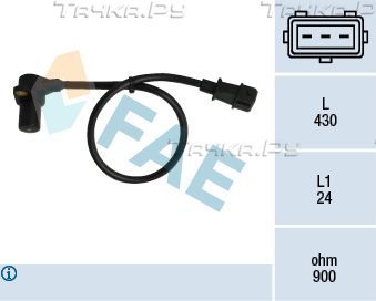 Датчик положения коленвала FAE для Innocenti Elba 1991-1996. Артикул 79054