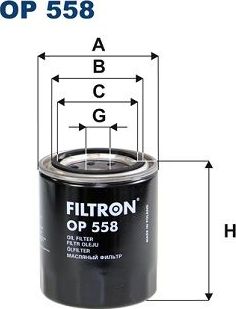 Масляный фильтр Filtron. Артикул OP 558