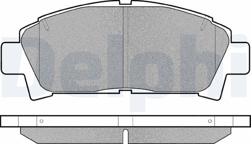 Тормозные колодки Delphi (Low-Metallic). Артикул LP940