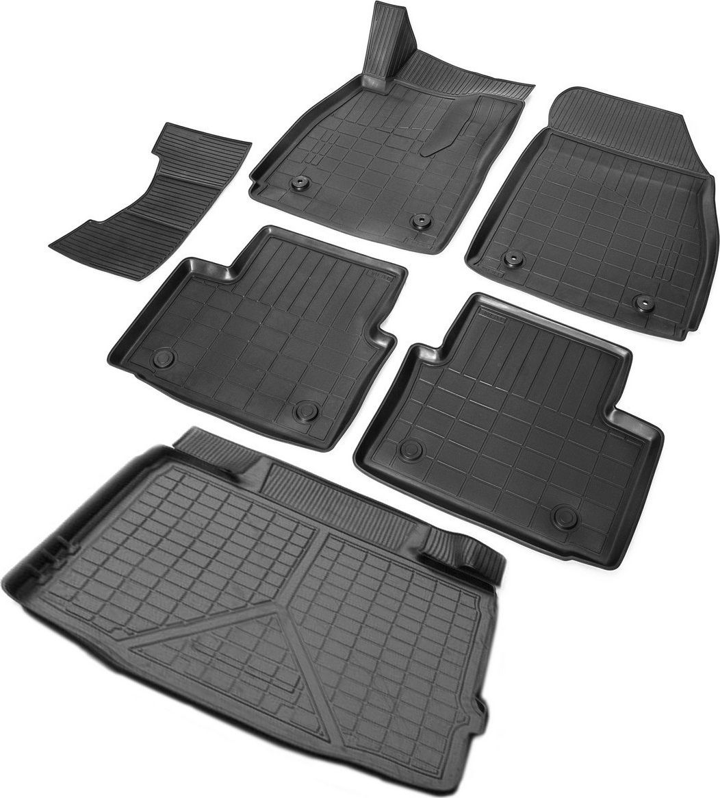 Комплект ковриков Rival для салона и багажника Opel Insignia I седан (багажник без органайзера) 2008-2017. Артикул K14204003-1