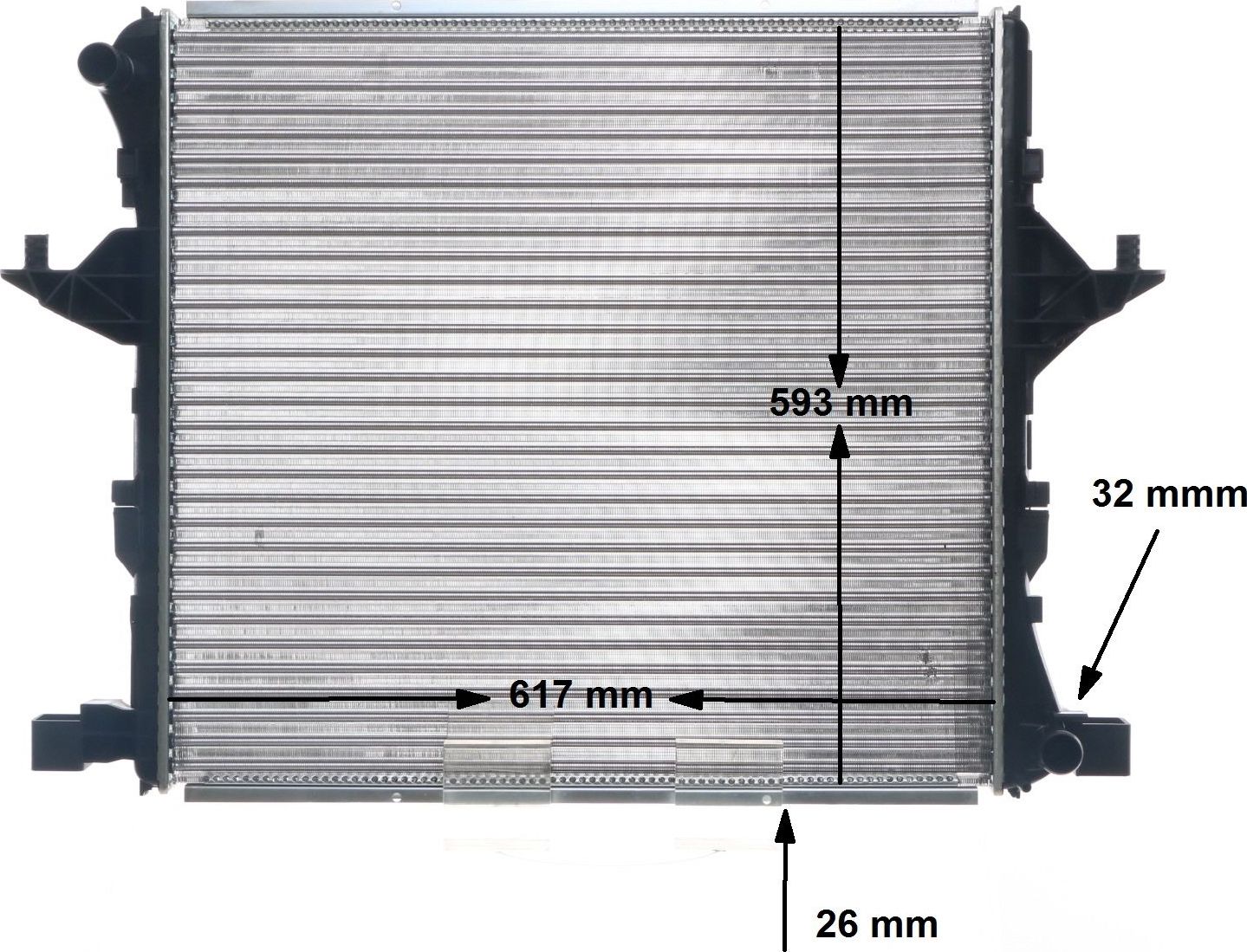 Радиатор охлаждения двигателя Mahle Behr. Артикул CR 81 000S