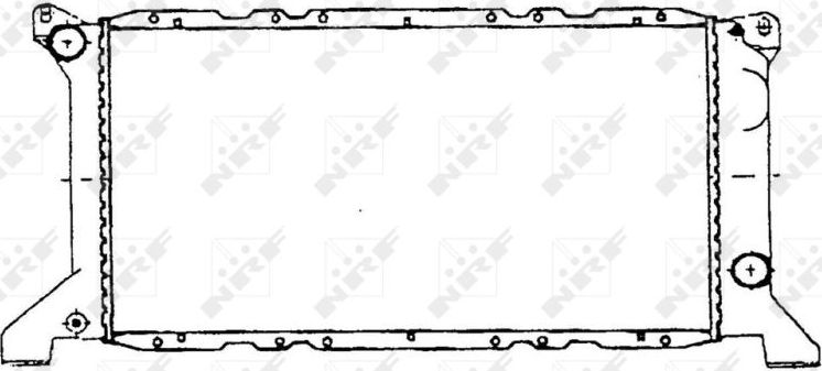 Радиатор охлаждения двигателя NRF (алюминий). Артикул 507373