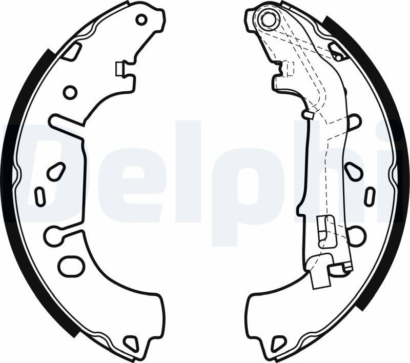 Тормозные колодки Delphi. Артикул LS1981