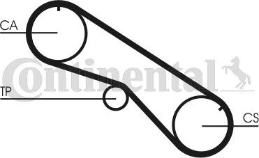 Ремень ГРМ ContiTech. Артикул CT818