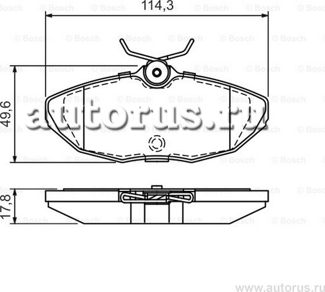 ДИСКОВЫЕ КОЛОДКИ ЗАДНИЕ (Bosch). Артикул 0986424702