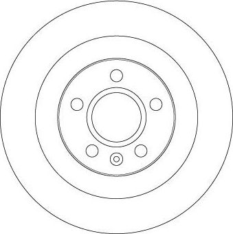 Тормозной диск TRW задний для Volvo XC40 I 2017-2026. Артикул DF6970