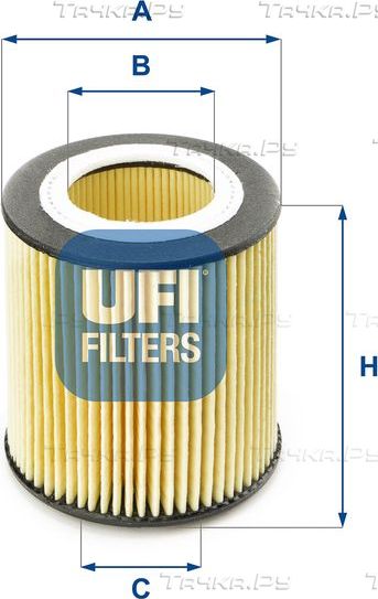 Масляный фильтр UFI для BMW 6 III (F06/F13/F12) 2011-2018. Артикул 25.058.00