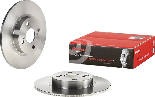 Тормозной диск Brembo задний для Toyota Corolla E100 1992-1995. Артикул 08.A298.10