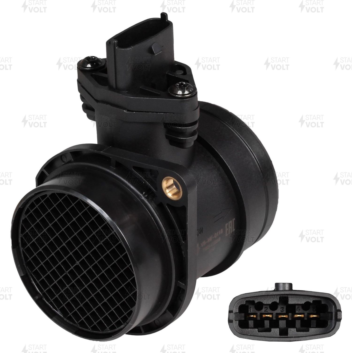 Датчик массового расхода воздуха (ДМРВ) StartVOLT для ВАЗ 2110 1995-2012. Артикул VS-MF-0116