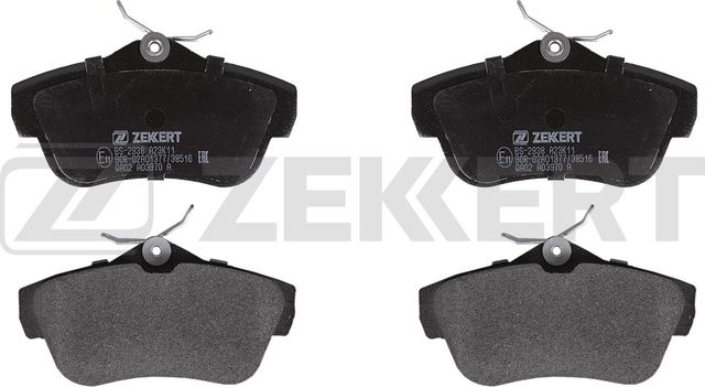 Тормозные колодки Zekkert задние для Fiat Scudo II 2007-2016. Артикул BS-2938