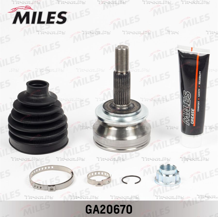 Шрус наружный (граната) Miles. Артикул GA20670