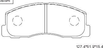 Тормозные колодки Asimco. Артикул KD4724
