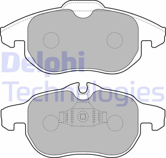 Тормозные колодки Delphi (Low-Metallic). Артикул LP1723