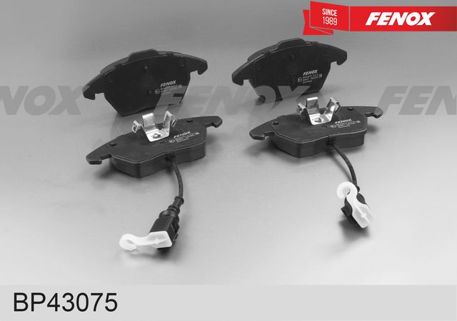 Тормозные колодки Fenox передние для Skoda Rapid I 2012-2019. Артикул BP43075
