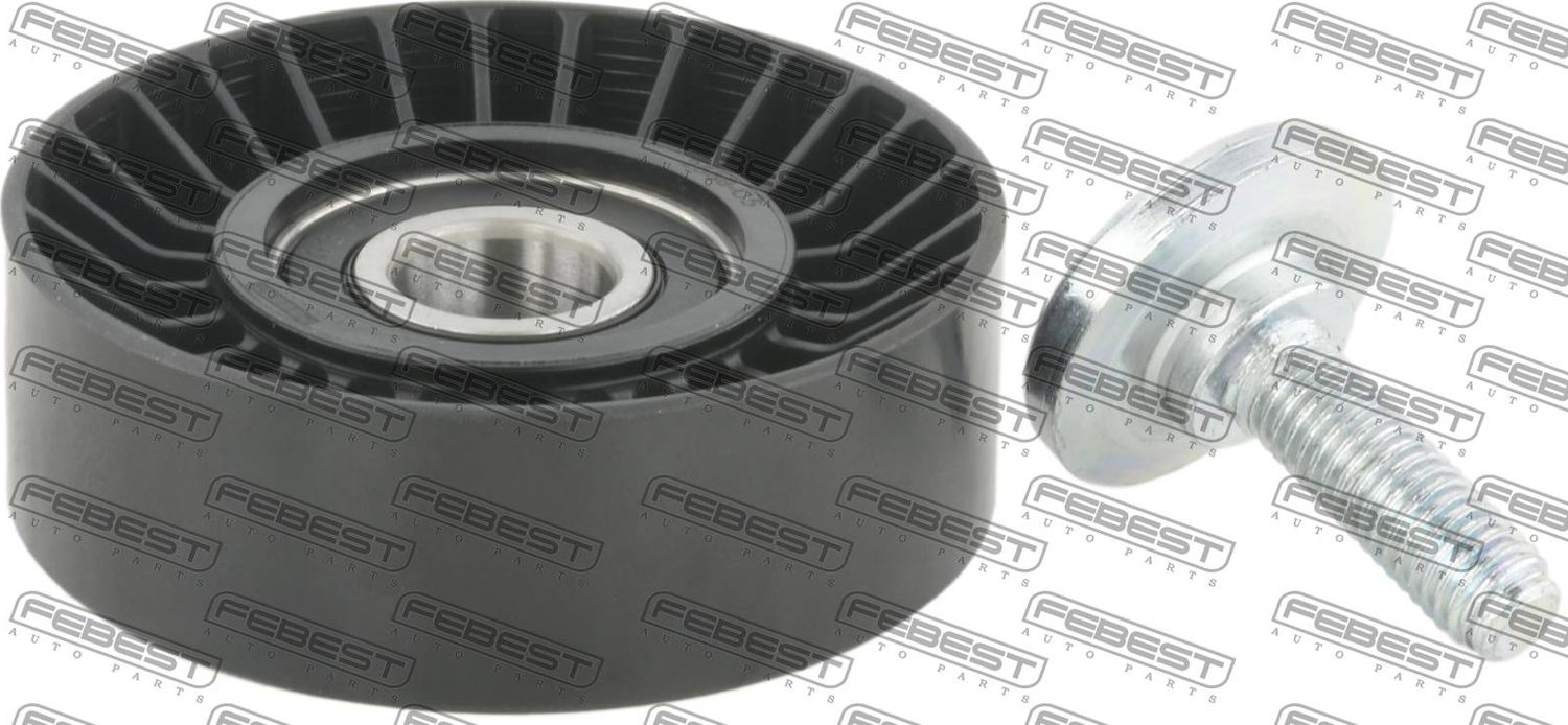 Направляющий (ведущий) ролик приводного поликлинового ремня Febest. Артикул 2588-C5