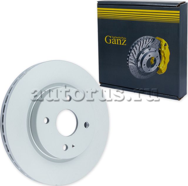 Диск тормозной передний с покрытием (Ganz). Артикул GIJ06217
