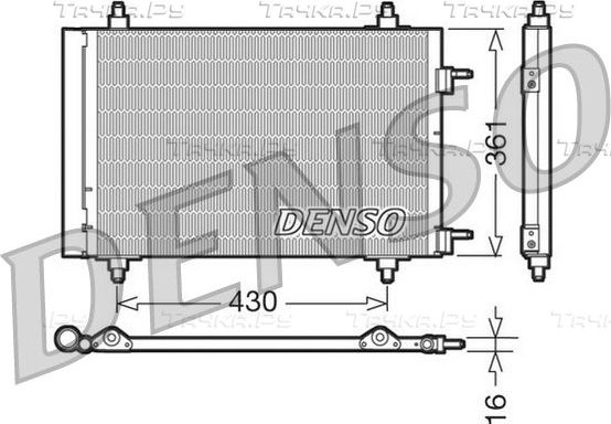 Радиатор кондиционера (конденсатор) Denso. Артикул DCN07019