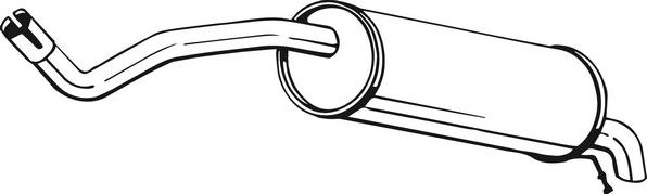 Глушитель Bosal для Skoda Fabia II 2010-2014. Артикул 220-017