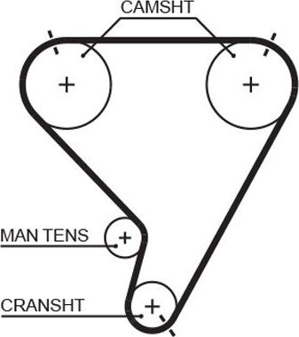 Ремень ГРМ Gates PowerGrip® для Infiniti QX4 I 1997-2002. Артикул 5448XS