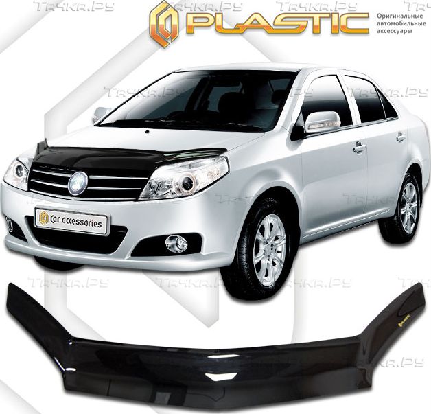 Дефлектор СА Пластик для капота (Classic черный) Geely MK 2008-2015. Артикул 2010010109431