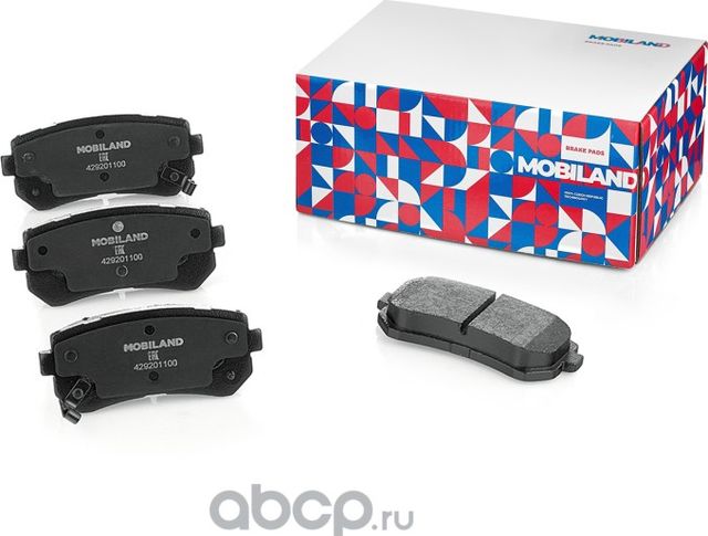 Колодки тормозные дисковые задние (4 шт.) с п/шум. пласт. HYUNDAI i30 (FD), i20 (Mobiland). Артикул 429201100