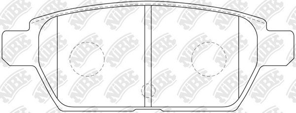 Тормозные колодки NiBK. Артикул PN5803