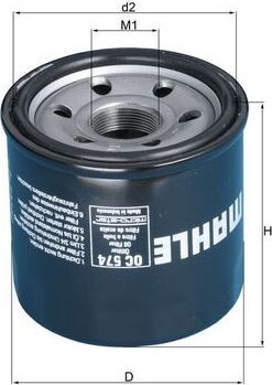 Масляный фильтр Mahle. Артикул OC 574
