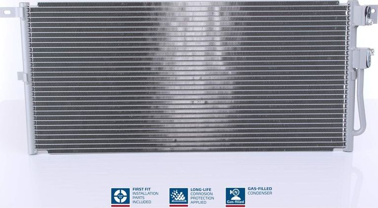 Радиатор кондиционера (конденсатор) Nissens (алюминий). Артикул 94916