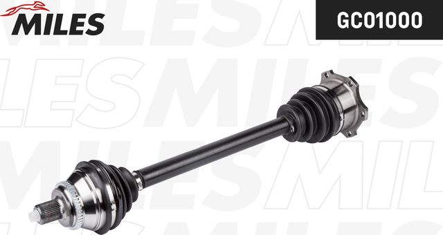 Полуось (привод в сборе, приводной вал) Miles передняя правая/левая для Audi 100 IV (C4) 1990-1994. Артикул GC01000