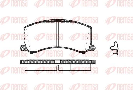 Тормозные колодки Remsa. Артикул 0595.02