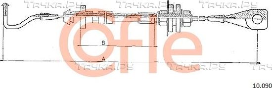 Трос газа Cofle для Volkswagen Jetta I 1978-1984. Артикул 92.10.090