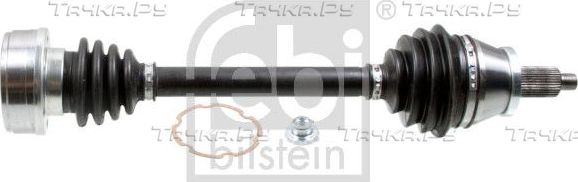 Полуось (привод в сборе, приводной вал) Febi Bilstein передняя левая для Skoda Roomster I 2006-2015. Артикул 181728