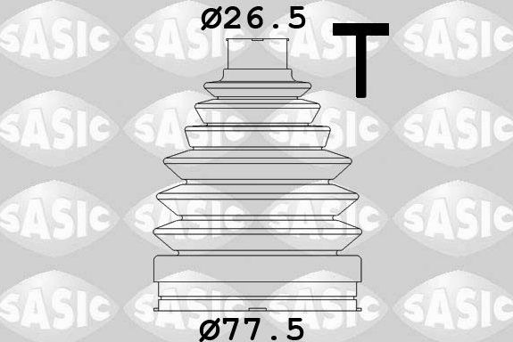 Пыльник ШРУСа наружный Sasic передний для Renault Scenic II 2003-2008. Артикул 1904038
