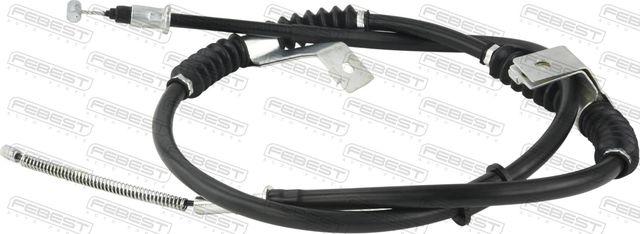 Трос ручника (тросик ручного тормоза) Febest. Артикул 10100-J200LH