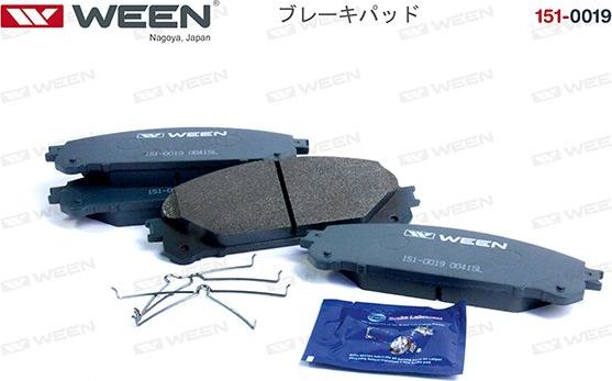 Тормозные колодки WEEN. Артикул 151-0019