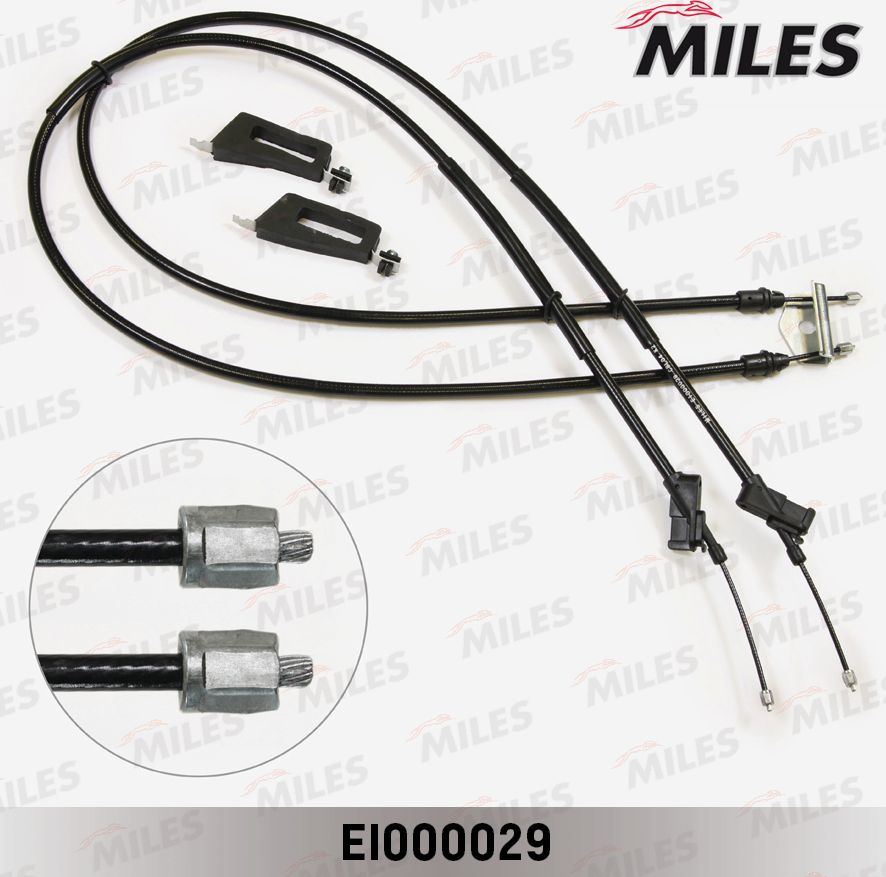 Трос ручника (тросик ручного тормоза) Miles. Артикул EI000029