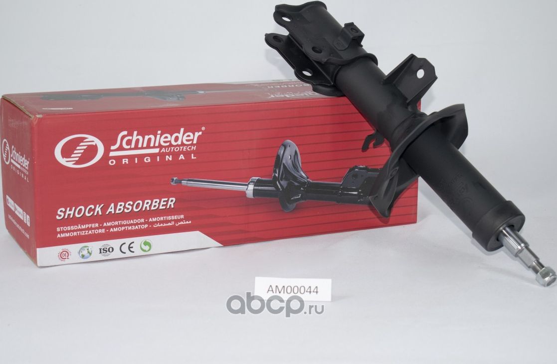 АМОРТИЗАТОР ПЕРЕДНИЙ ЛЕВЫЙ HYUNDAI GETZ 02-05 (Schnieder). Артикул AM00044