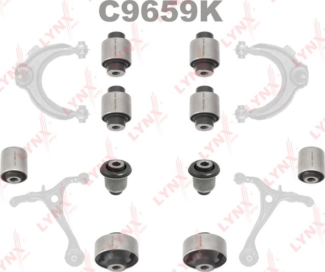 Сайлентблок переднего рычага подвески LYNXauto KIT. Артикул C9659K