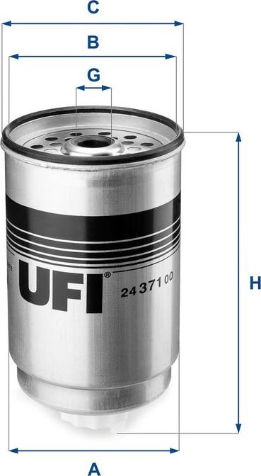 Топливный фильтр UFI. Артикул 24.371.00