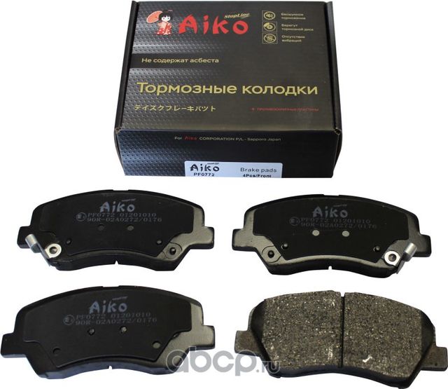 Колодки HYUNDAI Elantra (2015-) передние (Aiko). Артикул PF0772