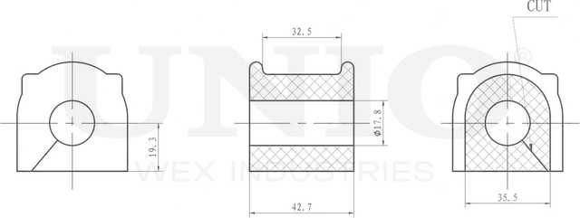 Втулка стабилизатора (Unio). Артикул RMP-10262
