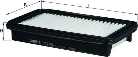 Воздушный фильтр Mahle. Артикул LX 2842