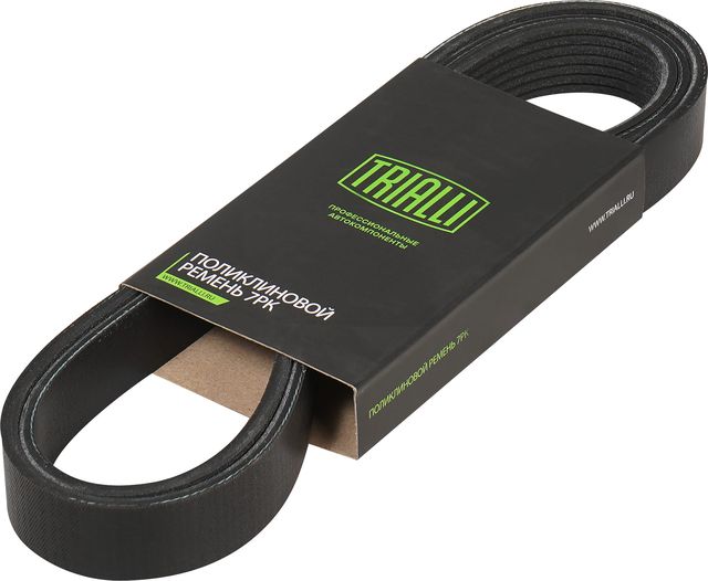 Приводной ремень поликлиновой Trialli (EPDM (Этилен-пропиленовый каучук)) для BMW X6 I (E71) 2008-2014. Артикул 7PK1647