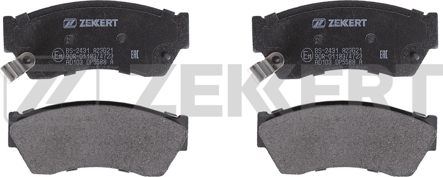 Тормозные колодки Zekkert передние для Suzuki Swift I 1985-1989. Артикул BS-2431