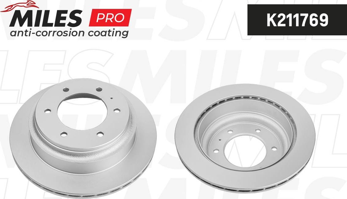 Тормозной диск Miles для Great Wall Hover H3 2008-2016. Артикул K211769
