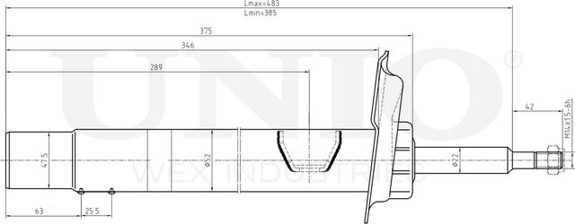 Амортизатор подвески (Unio). Артикул SAB-10091
