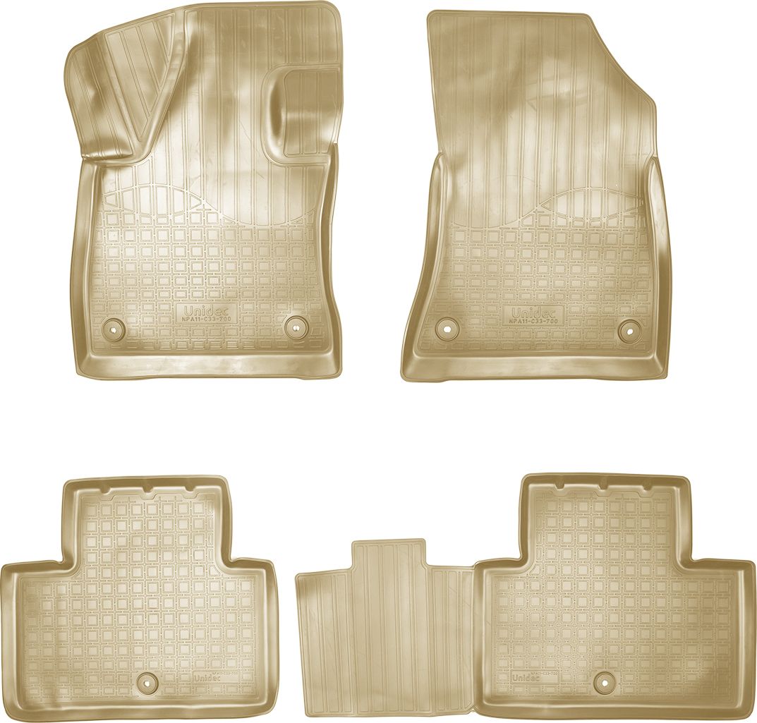 Коврики 3D Норпласт для салона Infiniti QX50 2013-2026 БЕЖЕВЫЕ. Артикул NPA11-C33-700-B
